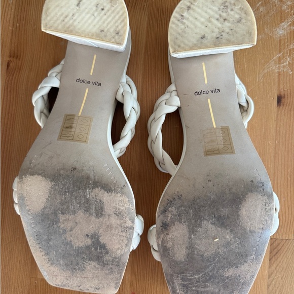Dolce Vita Women's Ivory Braided Sandals - Picture 7 of 7